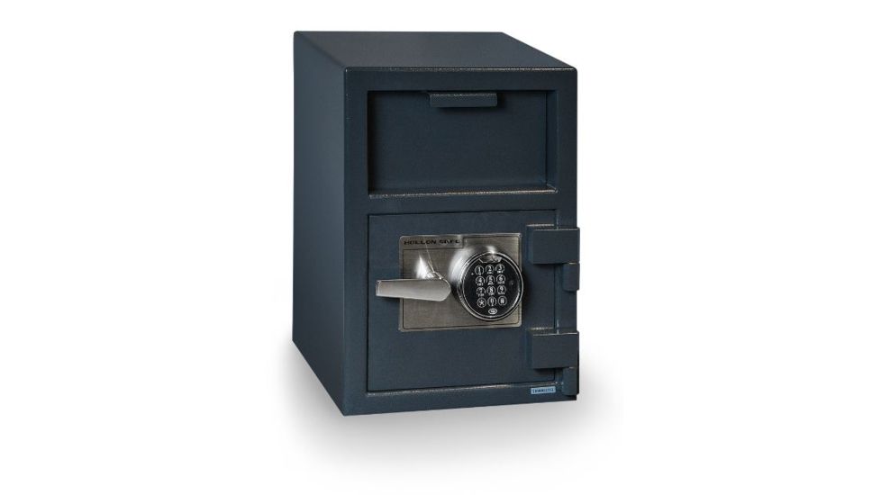 Hollon Safe Hollon HDS-2014E Front Loading Depository Safe, Gray, Medium HDS-2014E