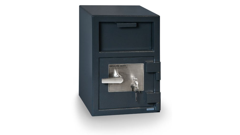 Hollon Safe Hollon HDS-2014K Front Loading Depository Safe, Gray, Medium HDS-2014K