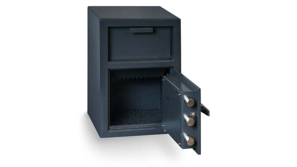 Hollon Safe Hollon HDS-2014K Front Loading Depository Safe, Gray, Medium HDS-2014K