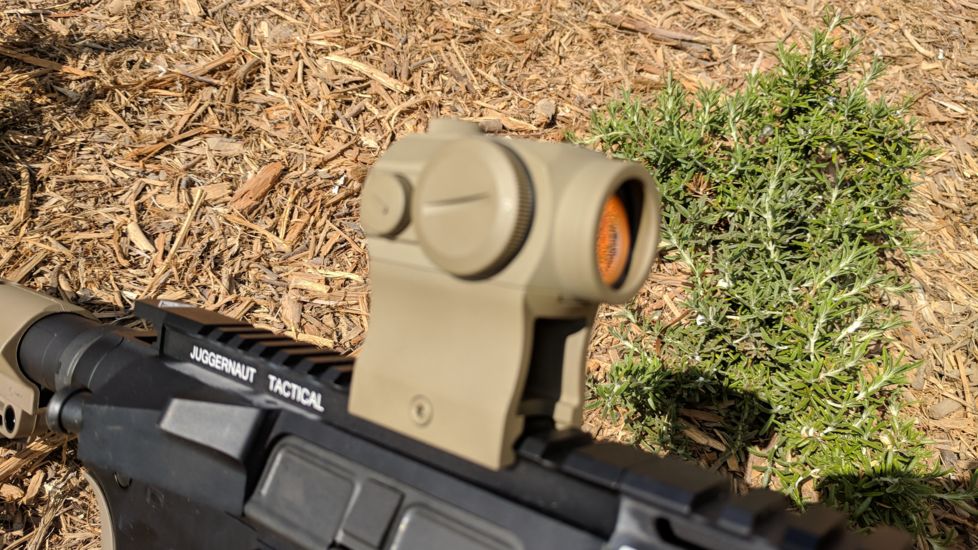 OpticsPlanet Exclusive Holosun 403GL 1x 2 MOA Aluminum Micro Red Dot Sight,Flat Dark Earth, HS403GL FDE