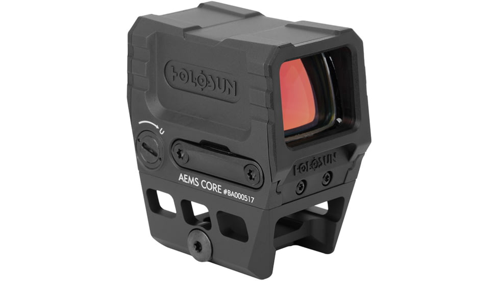 Holosun AEMS Core Red Dot Sight, 2 MOA Red Dot Reticle, MAO, Black, AEMS-CORE-110101