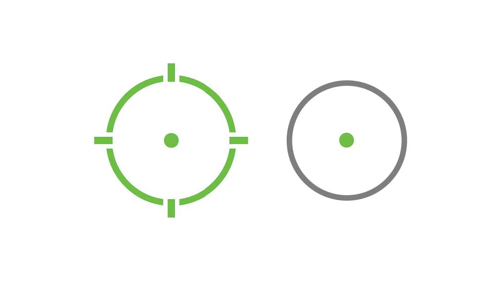Holosun ARO MRS Advanced Rifle Optic 1x22mm Reflex Red Dot Sight, Green 2 MOA Dot/2MOA Dot &amp; 65MOA Ring Reticle, Black, ARO-MRS-GR