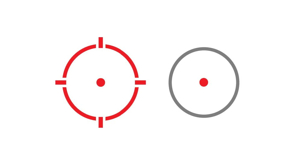 Holosun ARO MRS Advanced Rifle Optic 1x22mm Reflex Red Dot Sight, Red 2 MOA Dot/2MOA Dot &amp; 65MOA Ring Reticle, Black, ARO-MRS-RD
