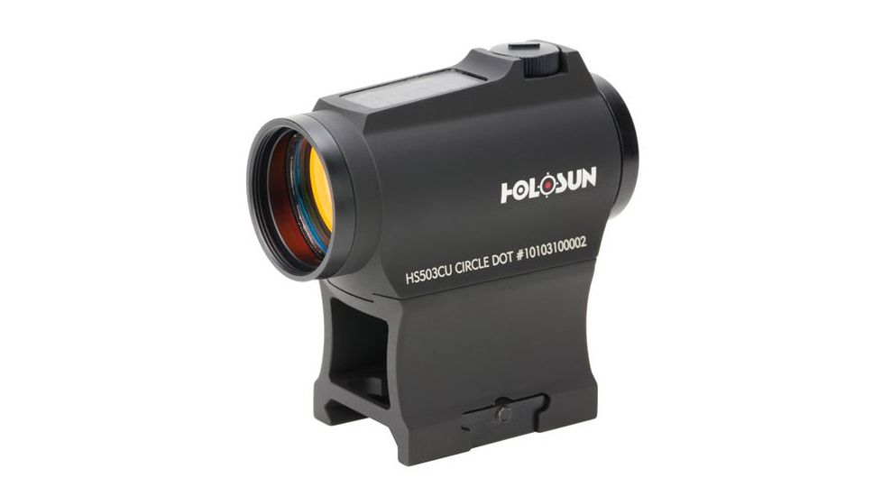Holosun Circle Micro Red Dot Sight,2 MOA Dot,65 MOA Circle,Black HS503CU