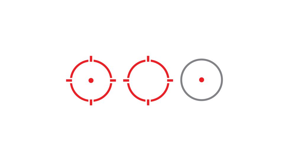 Holosun Circle Micro Red Dot Sight,2 MOA Dot only switch,Black HS515BU