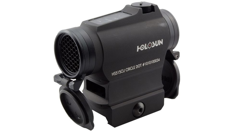 Holosun Circle Micro Red Dot Solar Sight,2 MOA Dot,65 MOA Circle,Black HS515CU
