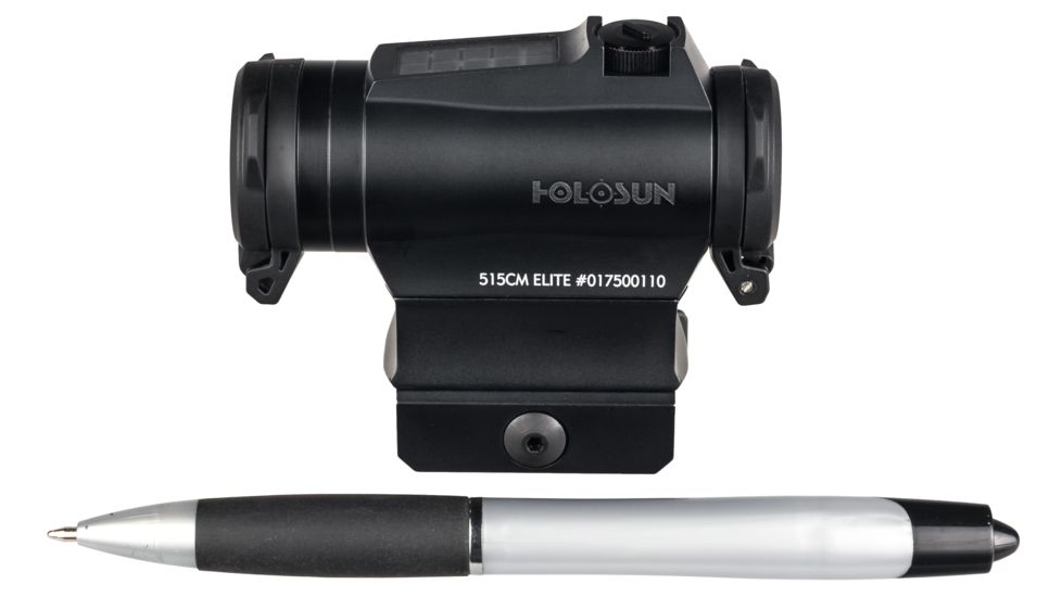 Holosun Elite 2 MOA Dot/65 MOA Circle Dot Solar/Battery Micro Green Dot Sight, Black, HE515CM-GR Elite
