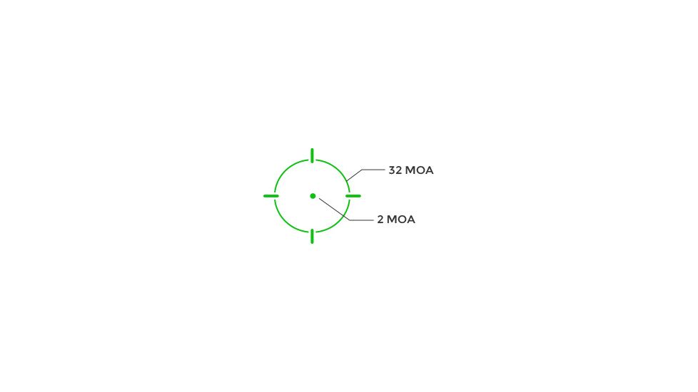 Holosun HE407C-GR Solar Sight, Green 2 MOA Dot Reticle, Black, HE407C-GR