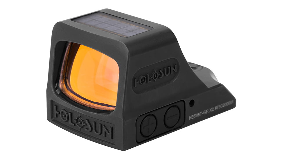 Holosun HE508T-GR-X2 Green Dot Sight, 1x, 2 MOA Dot &amp; 32MOA Circle, Black, HE508T-GR-X2