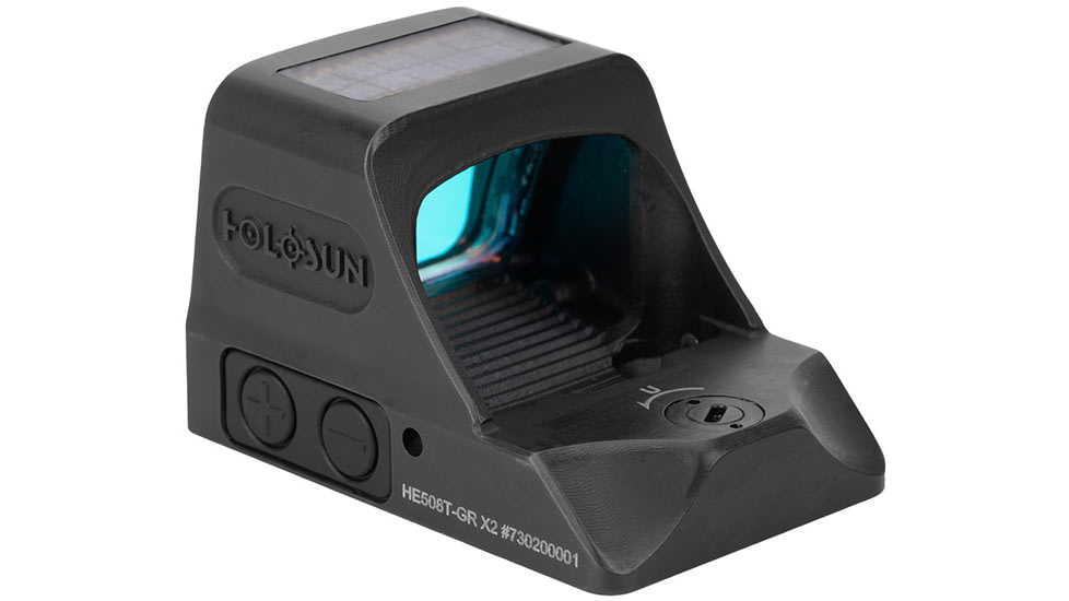 Holosun HE508T-GR-X2 Green Dot Sight, 1x, 2 MOA Dot &amp; 32MOA Circle, Black, HE508T-GR-X2