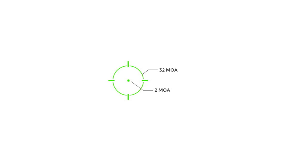 Holosun HE507K-GR X2 Green Dot Reflex Sight, 1x, Green Circle Dot/ 2 MOA Dot/ 32 MOA Circle Reticles, Anodized, Black, HE507K-GR X2