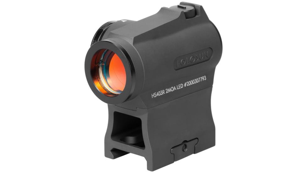 Holosun HS403R Classic Series Red Dot Sight, 1x, 2 MOA Dot, CR2032 Battery, Black, HS403R