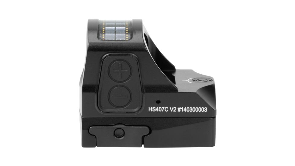 Holosun HS407C-V2 Red Dot Sight, 2 MOA Dot, Black, HS407C-V2