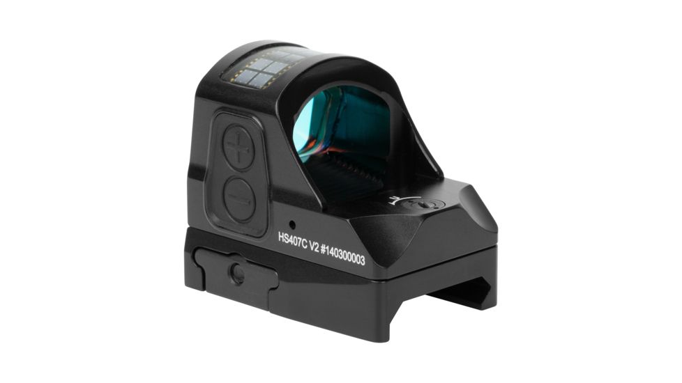 Holosun HS407C-V2 Red Dot Sight, 2 MOA Dot, Black, HS407C-V2