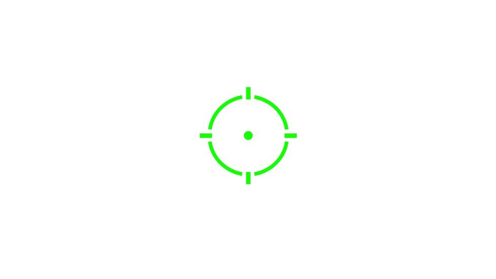 Holosun Micro Red Dot Sight 2 MOA Dot/65 MOA Circle Dot w/Green LED Reticle, Black, HE515GT-GR
