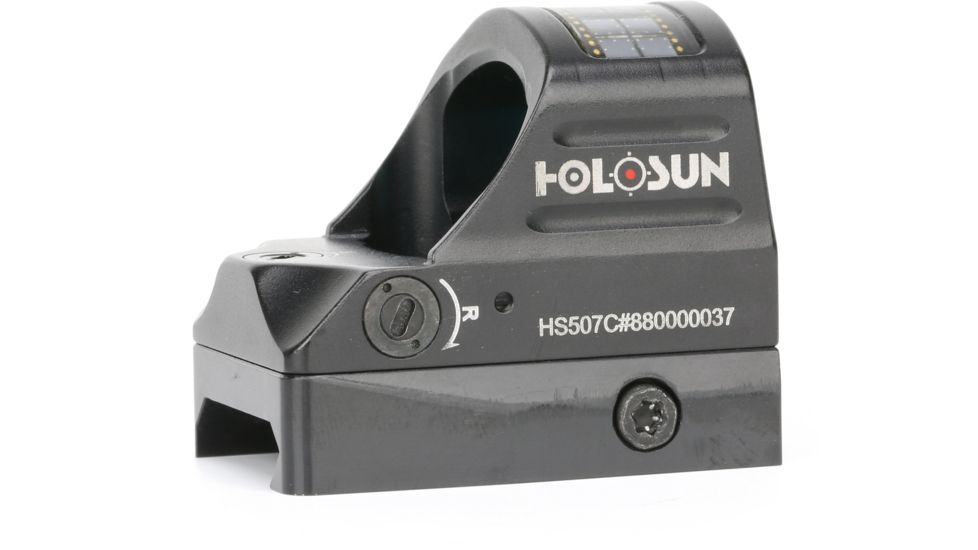 Holosun Micro Red Dot System, 2 MOA Dot/32 MOA Ring, Black, HS507C