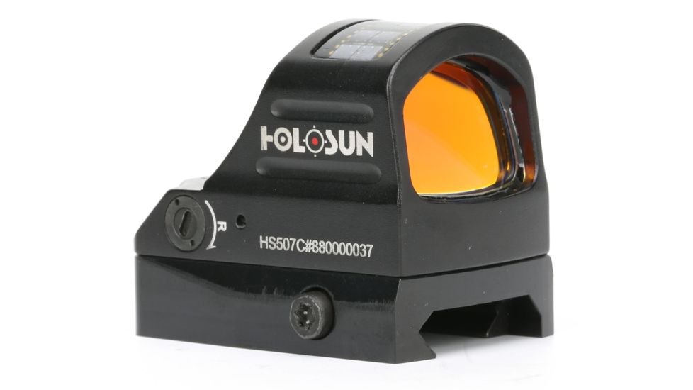 Holosun Micro Red Dot System, 2 MOA Dot/32 MOA Ring, Black, HS507C
