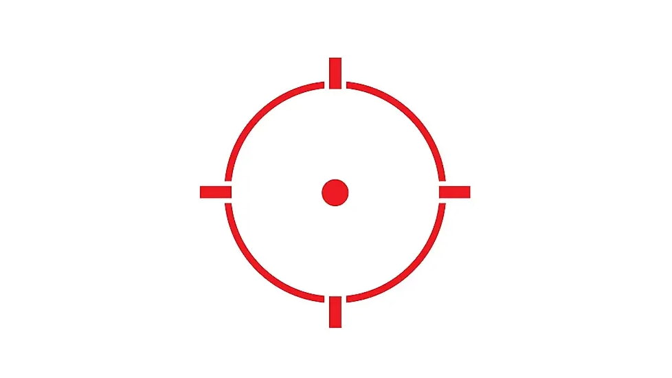 Holosun Military Grade Micro 1x22mm, 2 MOA Dot/65 MOA Circle, Black, Small, HS515GM