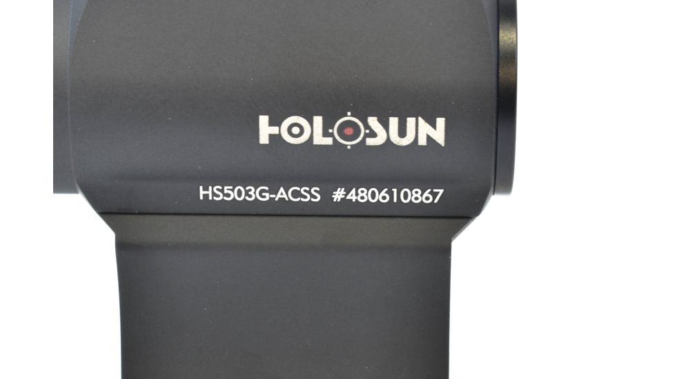 Holosun Paralow HS503G Reticle Red Dot Sight, Exclusive ACSS CQB Reticle, Black, HS503G-ACSS, EDEMO5