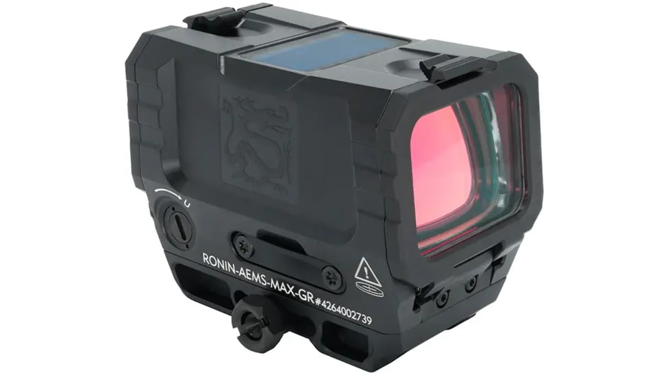 Holosun Ronin Advanced Enclosed Reflex Micro Green Dot Sight, 1x1.57x1.18, Multi Reticle, Black, RONIN-AEMS-MAX-GR