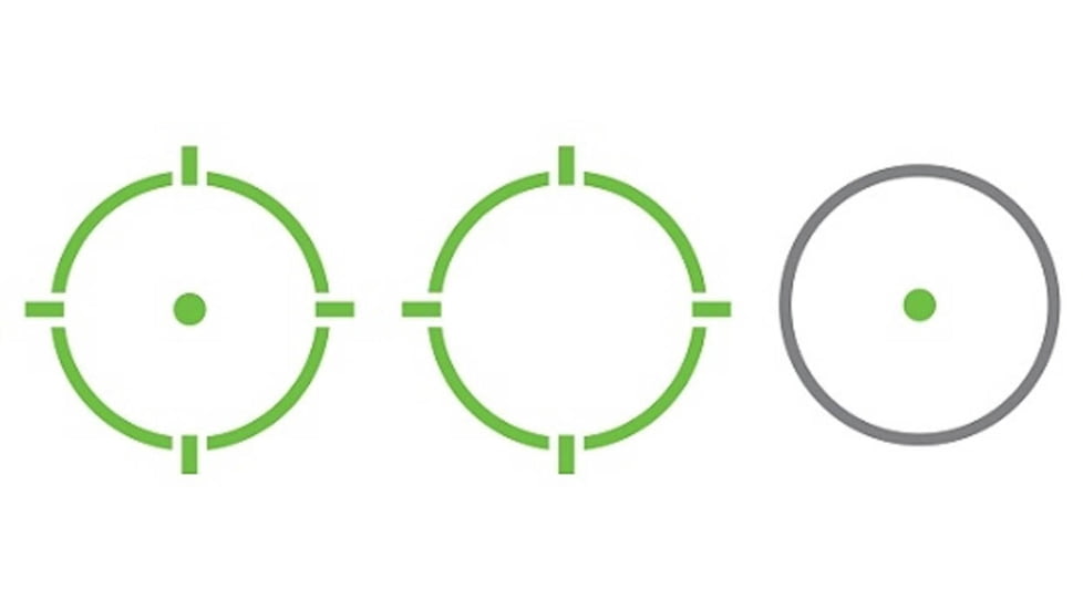 Holosun Ronin Carry Enclosed Pistol 1x Reflex Green Dot Sight, Multi Reticle, Black, RONIN-EPS-CARRY-GR-MRS