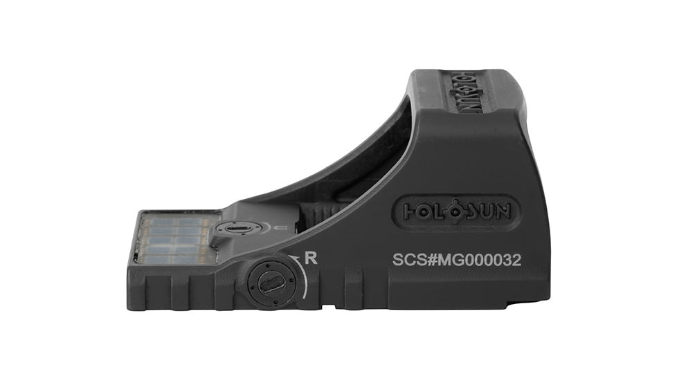 Holosun SCS MOS Solar Charging Sight, 2 MOA Dot/32 MOA Circle Green Multi Reticle, Black, SCS-M-GR