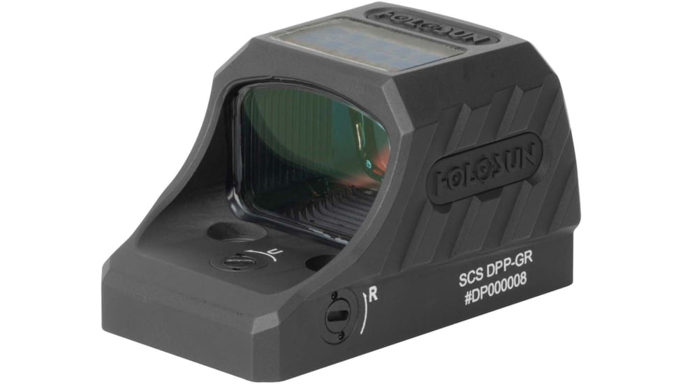Holosun SCS Solar Charging Sight for Sig P320, 2 MOA Dot/32 MOA Circle Green Reticles, Black, SCS-320-GR