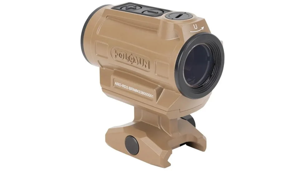Holosun ARO Reflex Red Dot Sight, 1x22mm, 2 MOA Red Dot, Flat Dark Earth, ARO-RD2-FDE