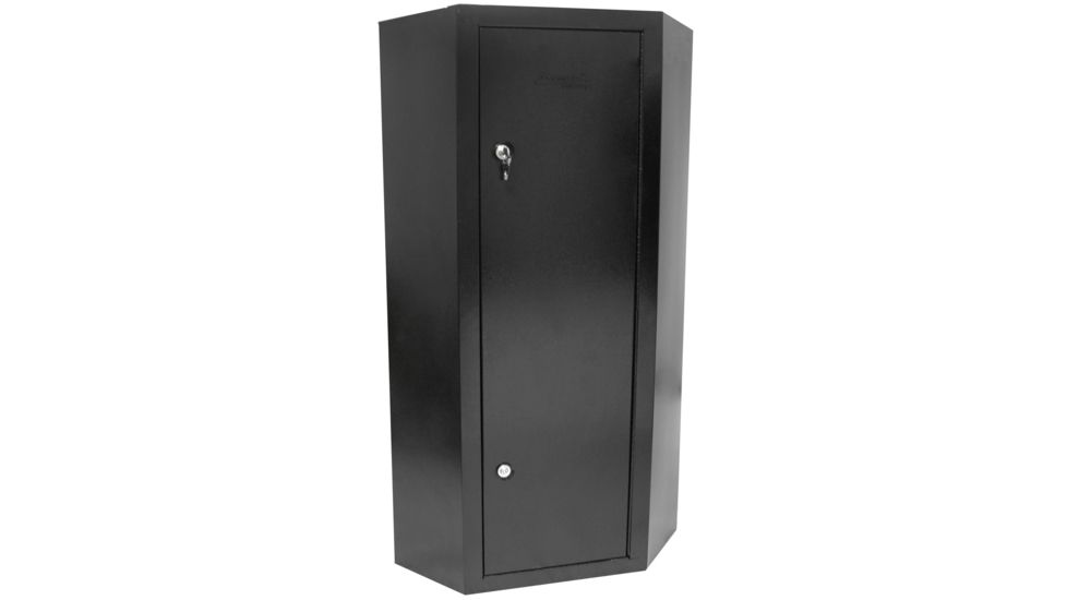 Homak Corner Gun Cabinet - Black
