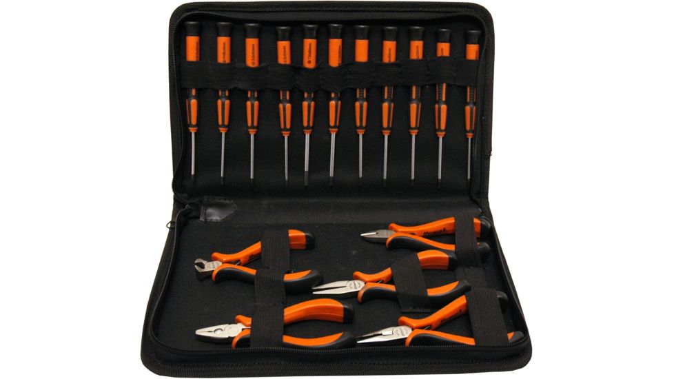 Homak 16pc Precision Screwdriver &amp; Pliers Set w/ Case HT06801700