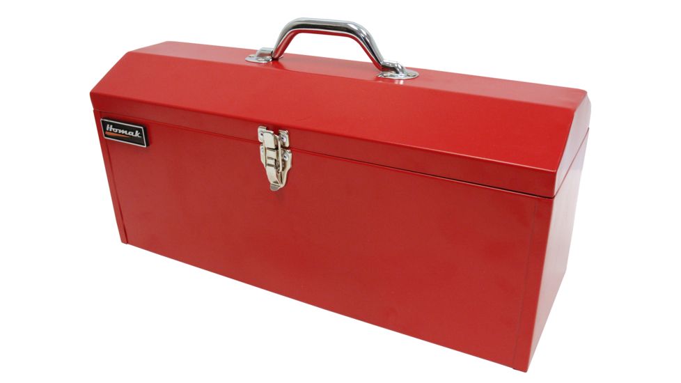 Homak 19in Red Metal High Toolbox w/ Black Metal Tray RD00119819