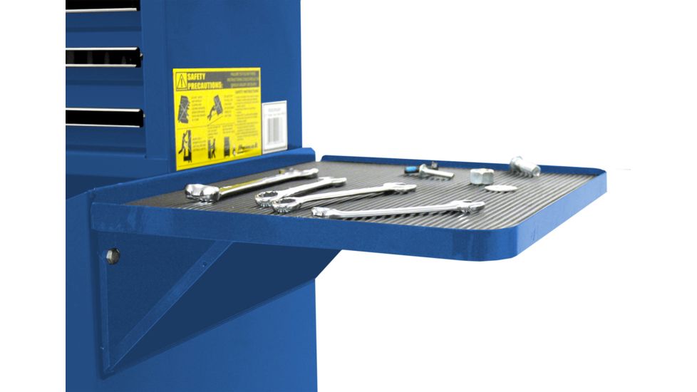 Homak 27in Professional Side Folding Shelf - Blue BL08032601