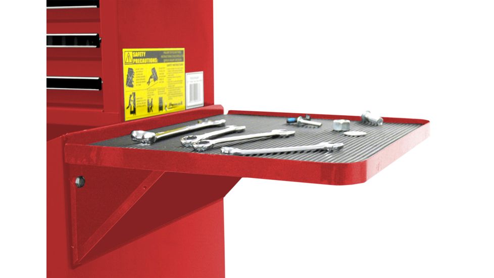 Homak 27in Professional Side Folding Shelf - Red RD08032601