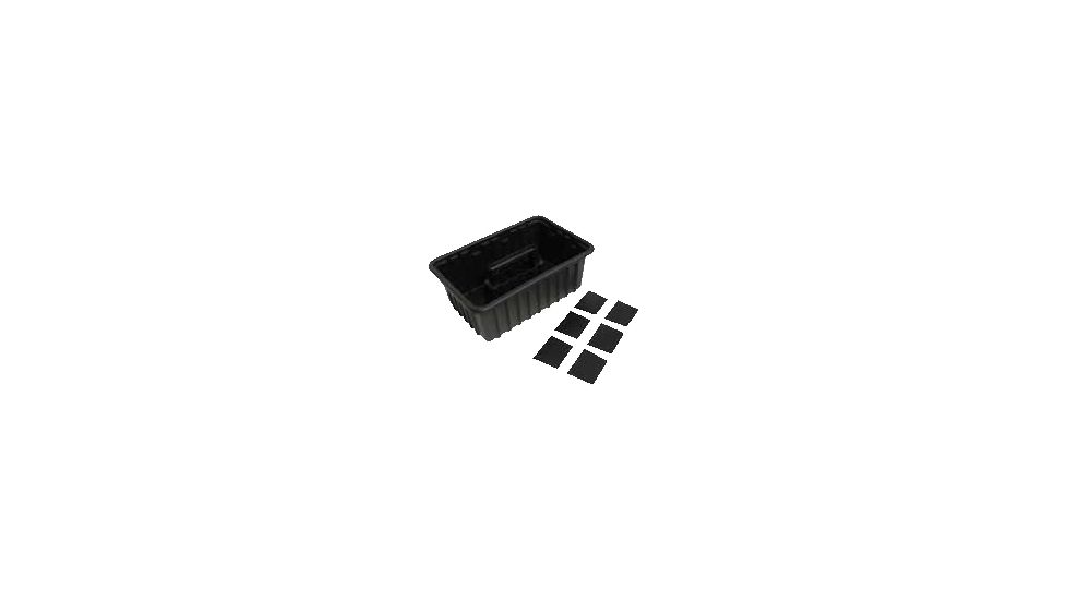 Homak Plastic Organizer Tray w/ 6 Dividers HA0016116