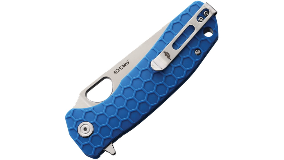 Honey Badger Knives Large Leaf Linerlock Blue