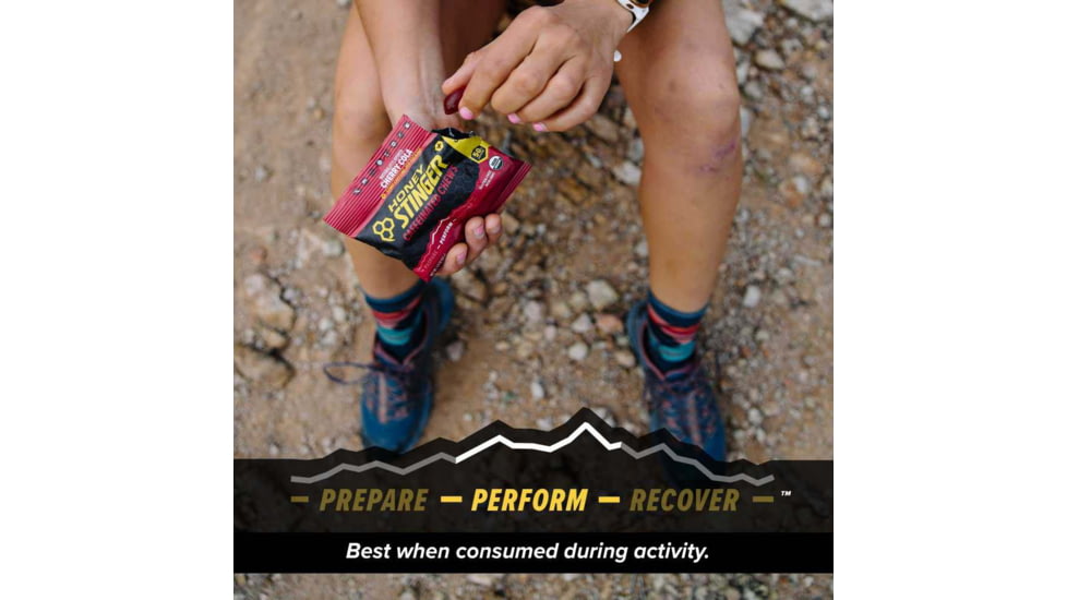 Honey Stinger Caffeinated Chews, Cherry Cola, 1.8 oz Bag, 78312