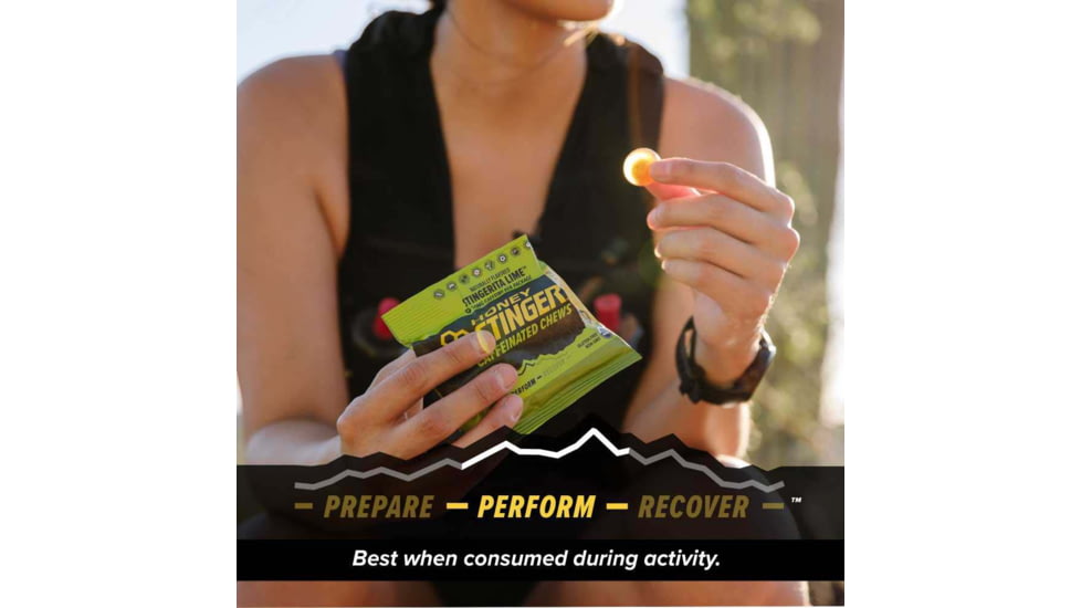 Honey Stinger Caffeinated Chews, Stingerita Lime, 1.8 oz Bag, 78412