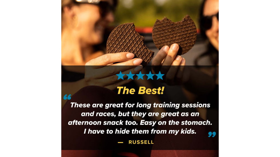 Honey Stinger Gluten Free Organic Waffle, Cookies &amp; Cream, 1 oz Pack, 76112