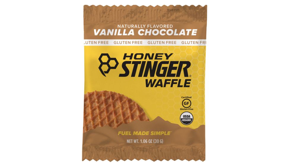 Honey Stinger Gluten Free Organic Waffle - Vanilla and Chocolate, 76516