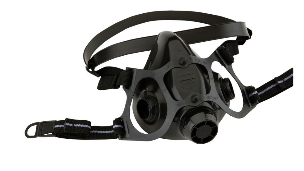 Honeywell 7700 Series Silicone Half Mask, Black, Large 770030L