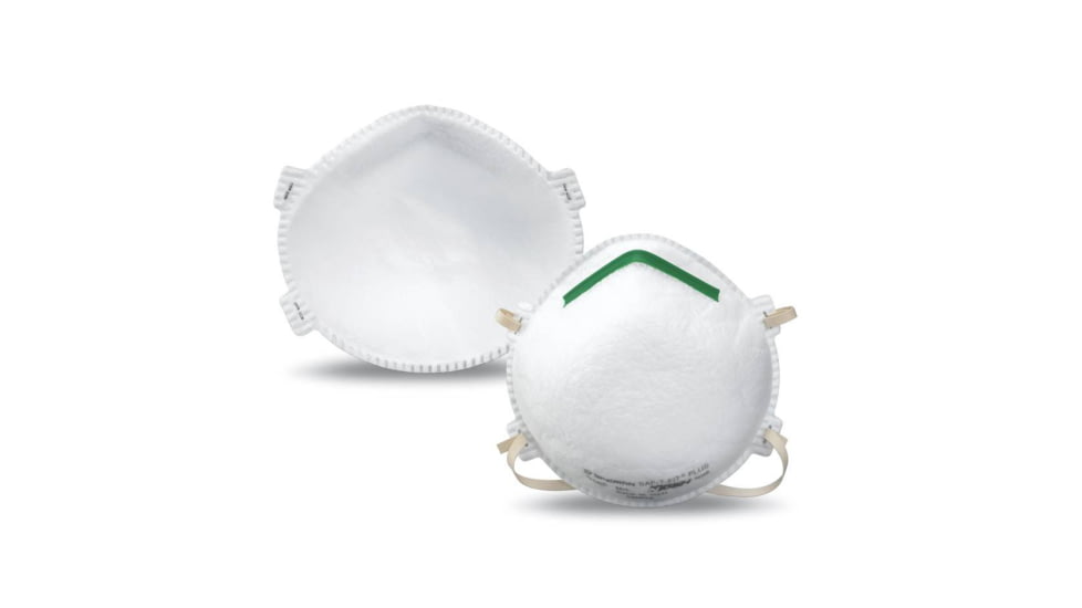 Honeywell Disposable Sanding &amp; Grinding N95 Respirator Mask, White, One Size, Box of 20 RWS-54003