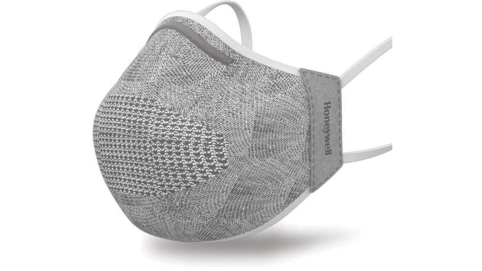 Honeywell Dual Layer Face Cover with 8 Replaceable Filters, Light Gray, RWS-50107