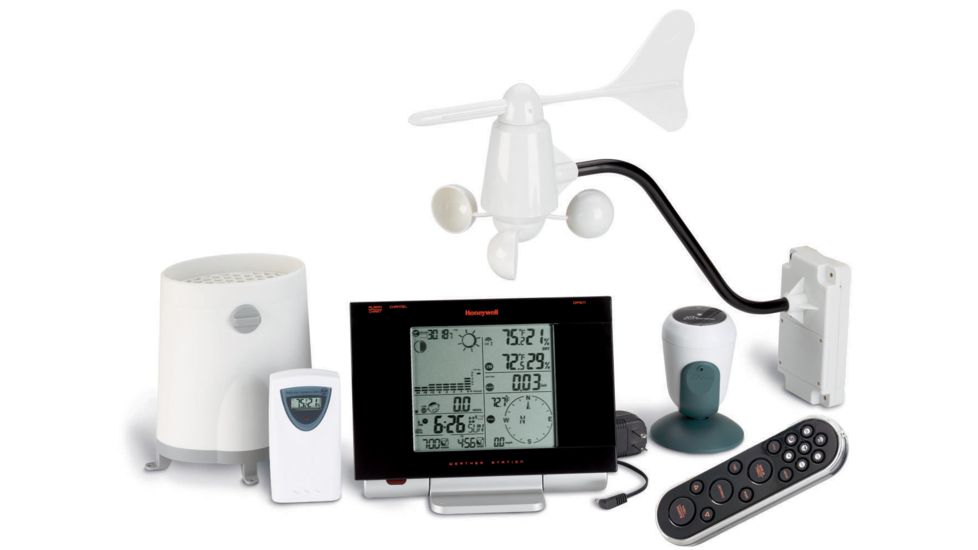 Honeywell PRO Wireless Weather Station w/ Indoor/ Outdoor Thermometer &amp; Humidity, Barometer, Wind Speed, Rainfall TE923W