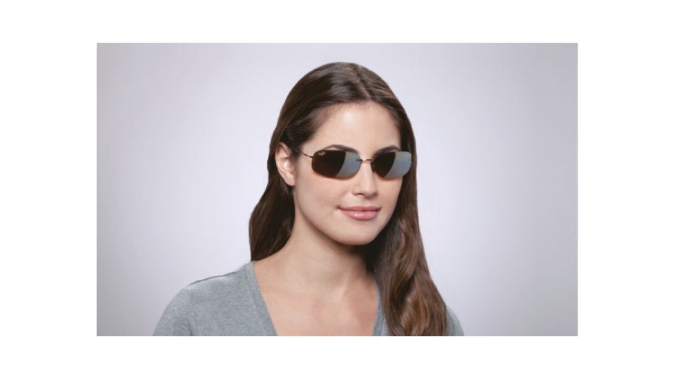 Maui Jim Honolua Bay Sunglasses w/ Amber Frame and HCL Bronze Lenses - H516-21, On Model