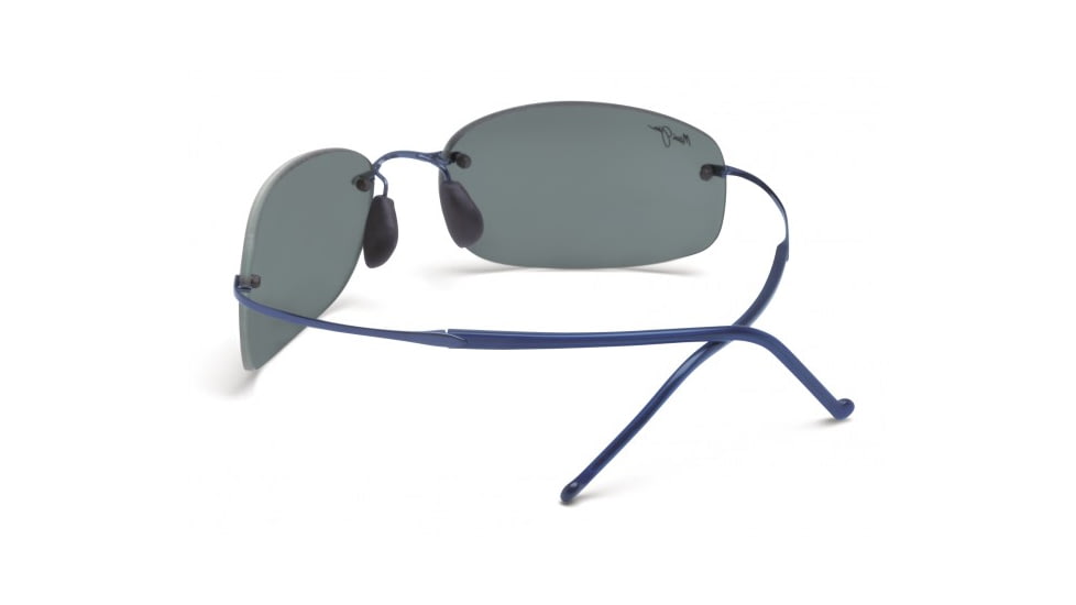 Maui Jim Honolua Bay Sunglasses w/ Blue Frame and Neutral Grey Lenses - 516-03, Back View