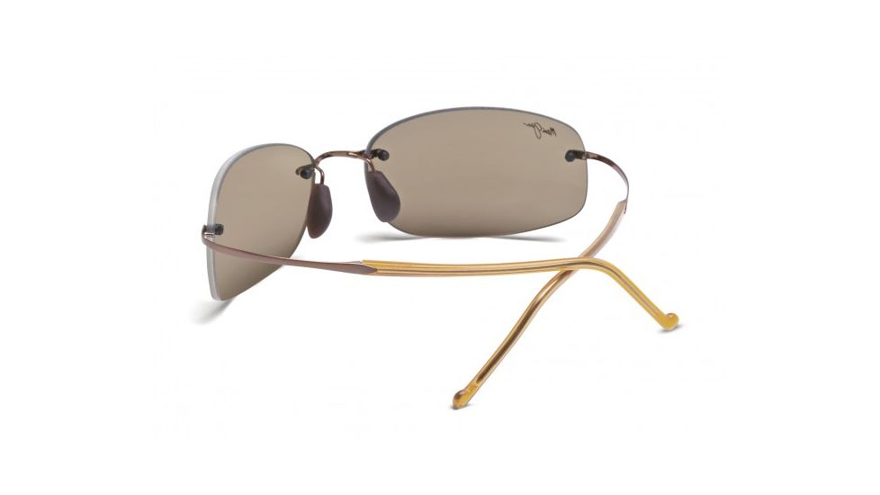 Maui Jim Honolua Bay Sunglasses w/ Amber Frame and HCL Bronze Lenses - H516-21, Back View