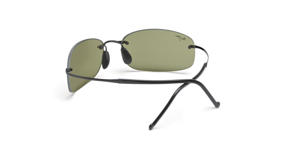 Maui Jim Honolua Bay Sunglasses w/ Gloss Black Frame and Maui HT Lenses - HT516-02, Back View