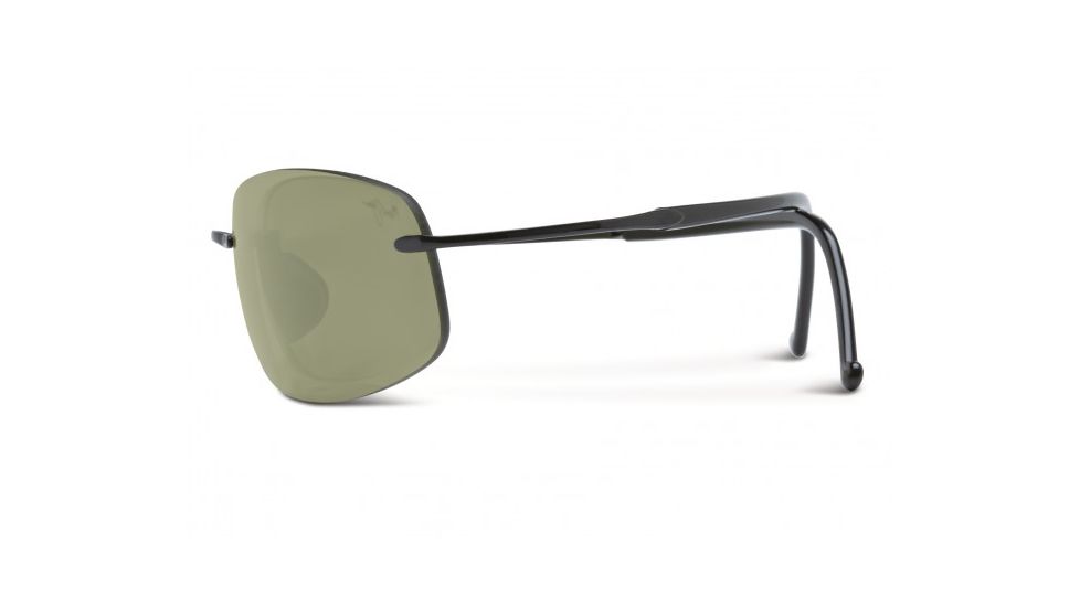 Maui Jim Honolua Bay Sunglasses w/ Gloss Black Frame and Maui HT Lenses - HT516-02, Side View