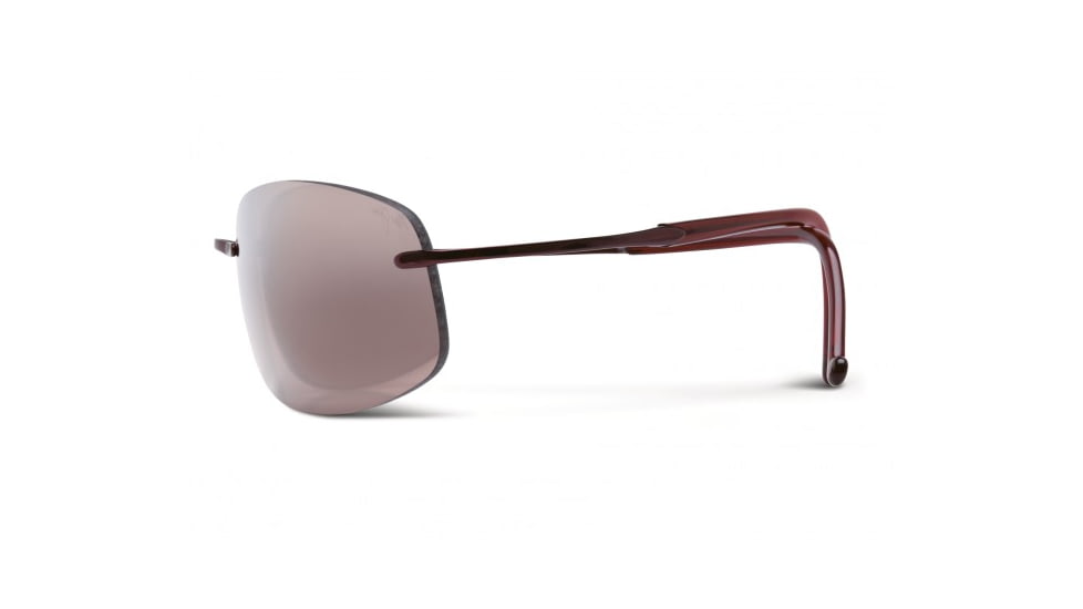 Maui Jim Honolua Bay Sunglasses w/ Burgundy Frame and Maui Rose Lenses - R516-07, Side View
