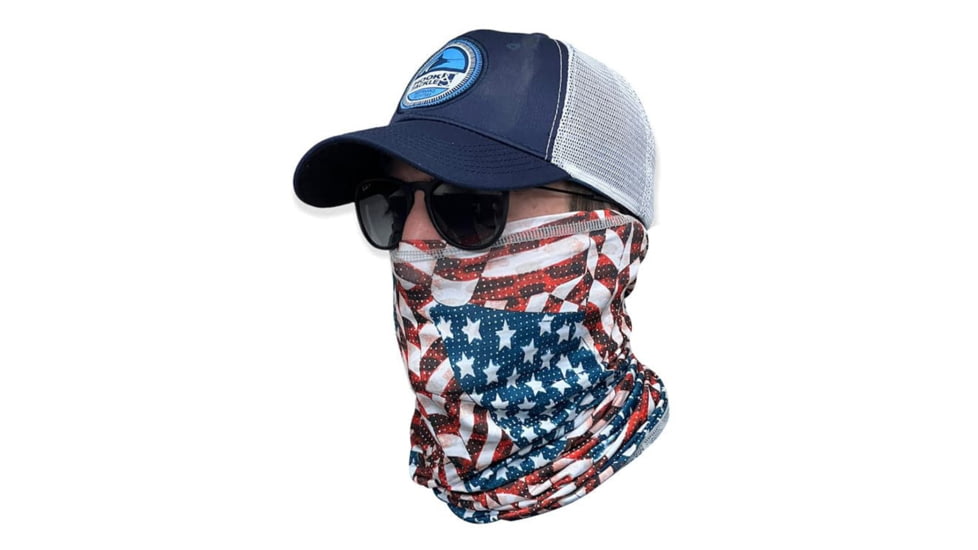 Hook &amp; Tackle Americana Face &amp; Neck Gaiter, M015843-214-1 SIZE